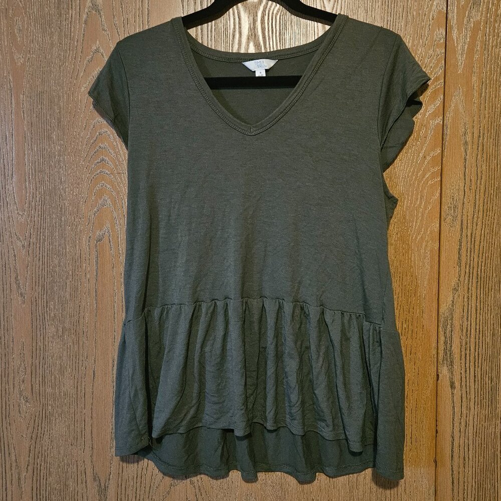 Green Short sleeve top from Time and Tru size Small
